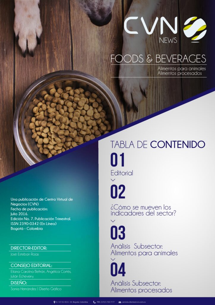 Alimentos para animales – Alimentos procesados 6 6 Alimentos para animales y procesados 1